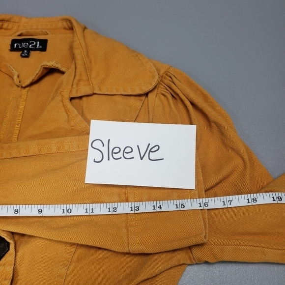 Rue21 mustard yellow cropped jacket size XL - Picture 12 of 13